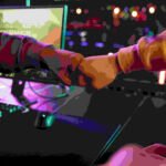 gamers fist bump after winning g